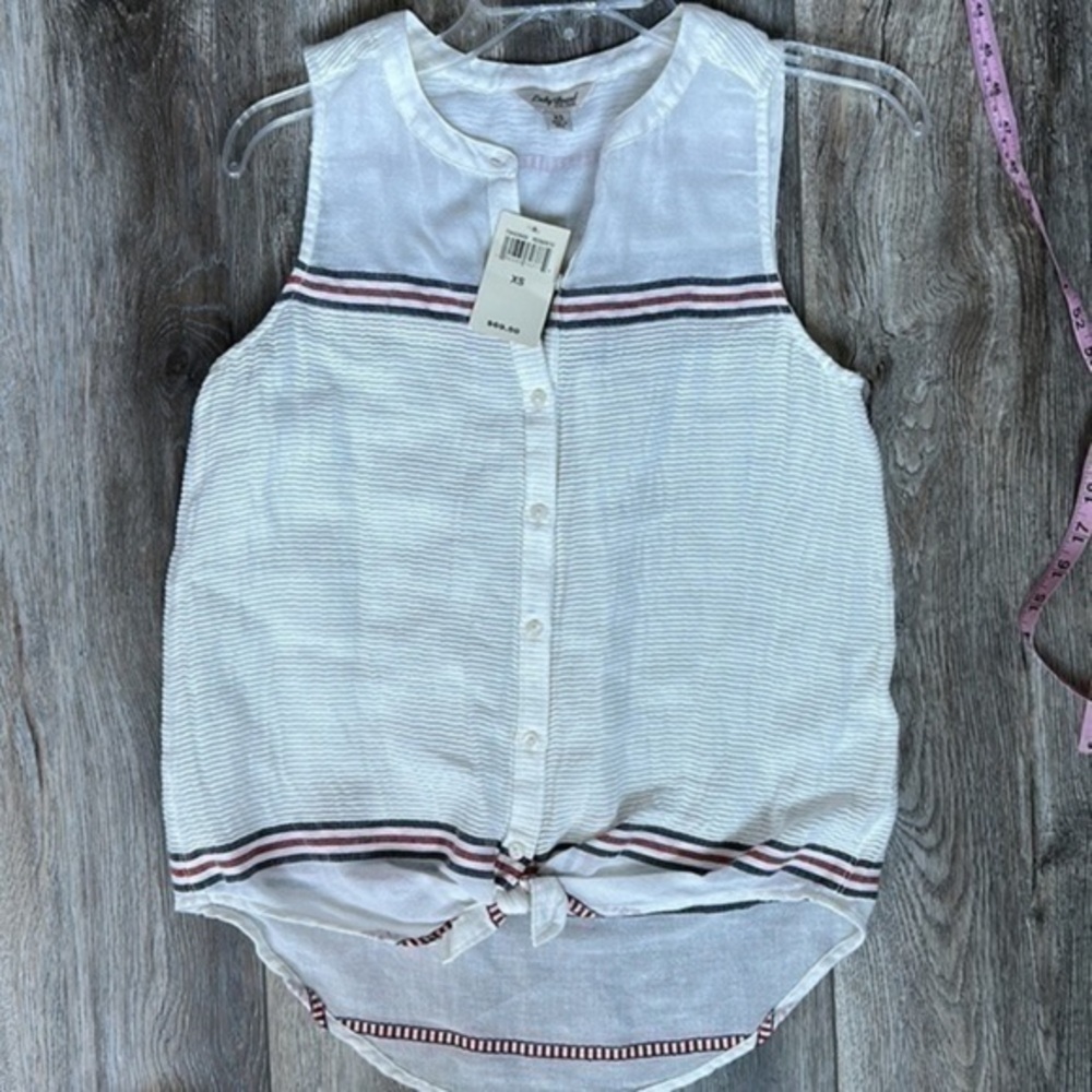 NWT Lucky brand top tank tied bohemian soft girl size XS